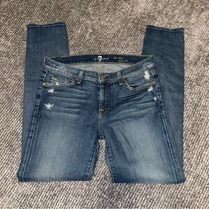 7 For All Mankind Women's Blue Jeans